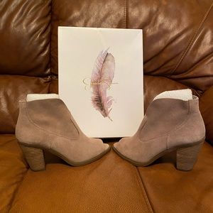 Jessica Simpson suede bootie